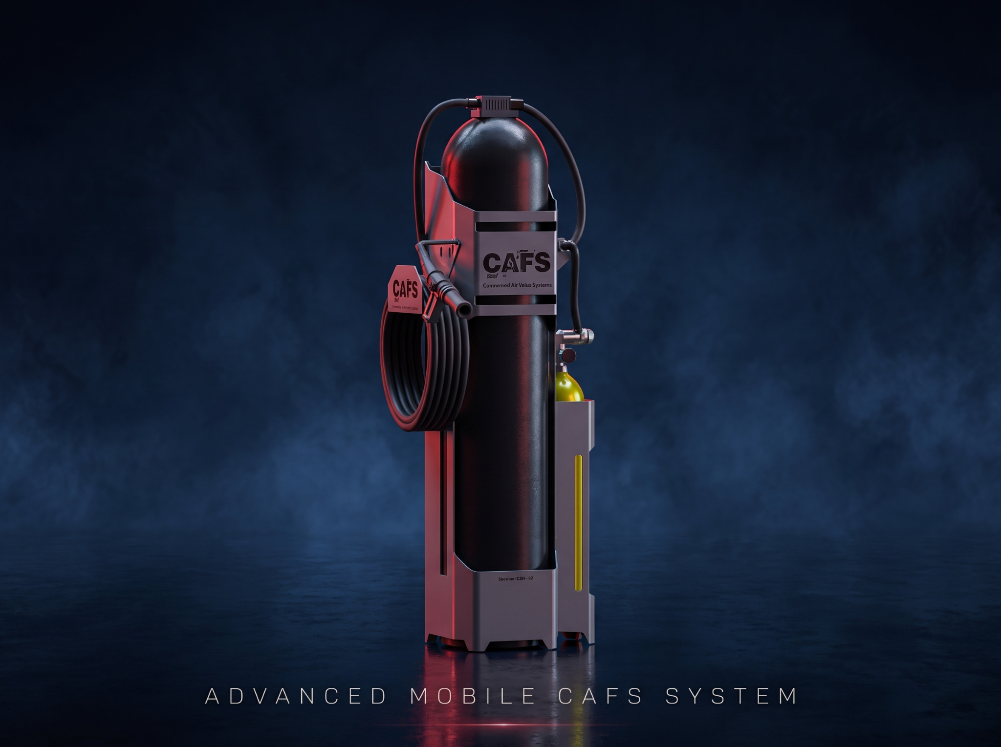 Vertical CAFS service unit