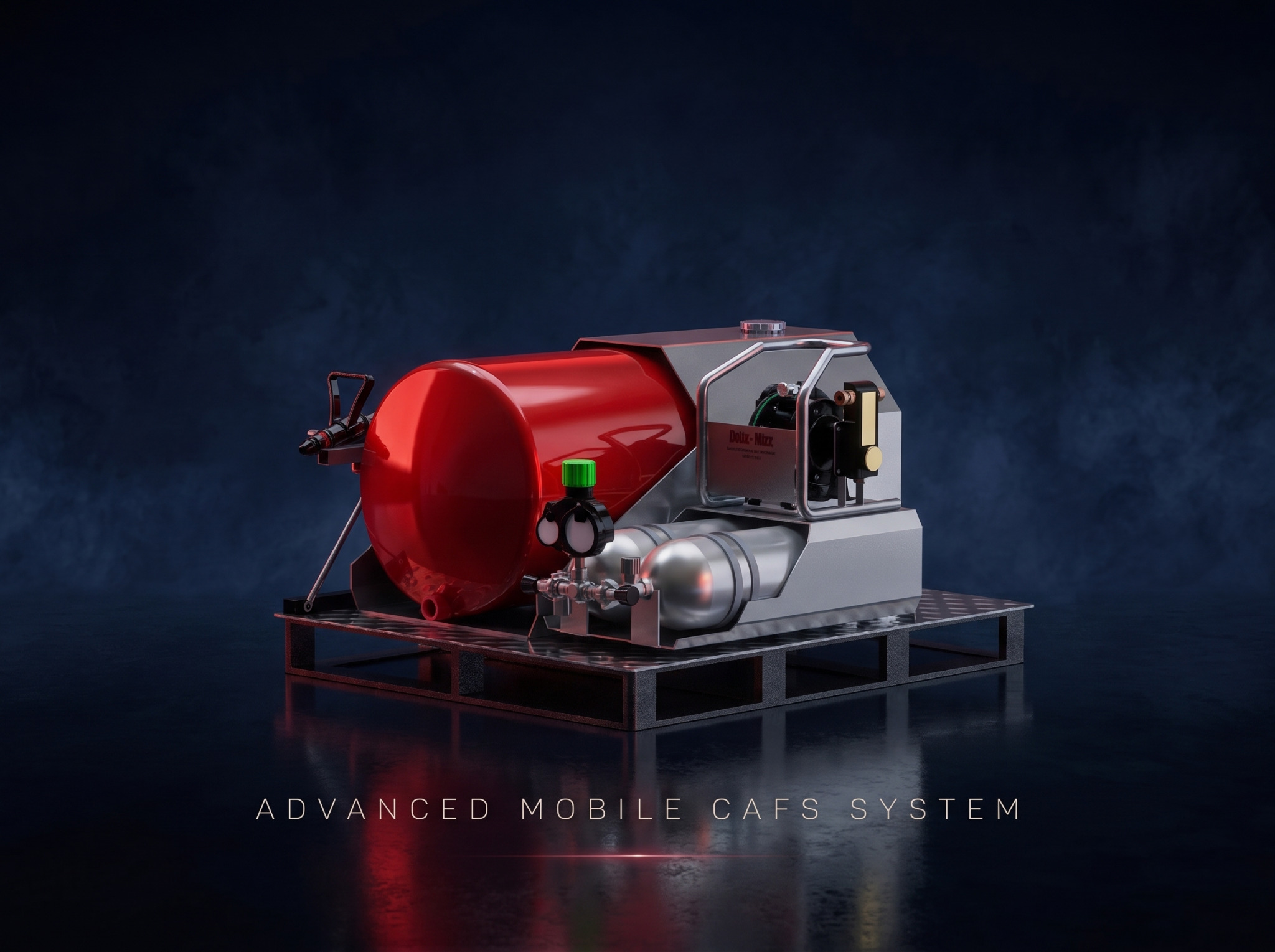 Compact integrated CAFS skid