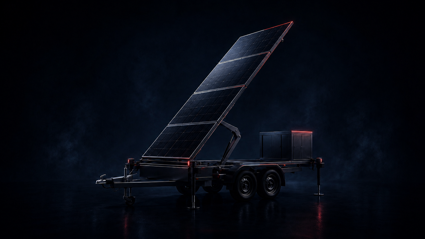 Elevated solar array and lifting geometry