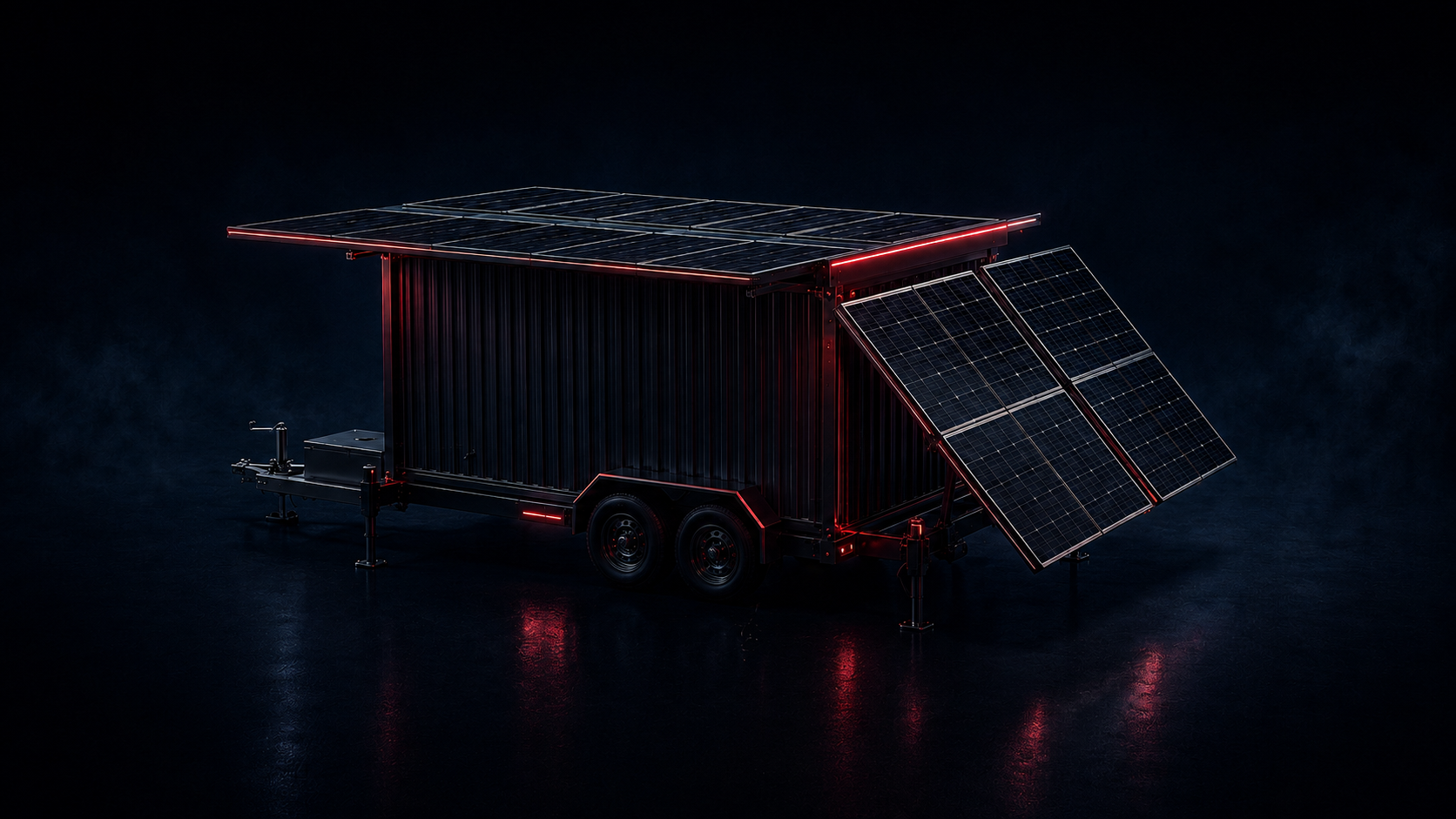 Enclosed mobile energy platform